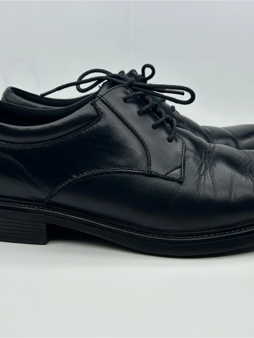 Nunn Bush Men's Black Leather Dress Shoes - Lace-Up Oxford Size 9,5